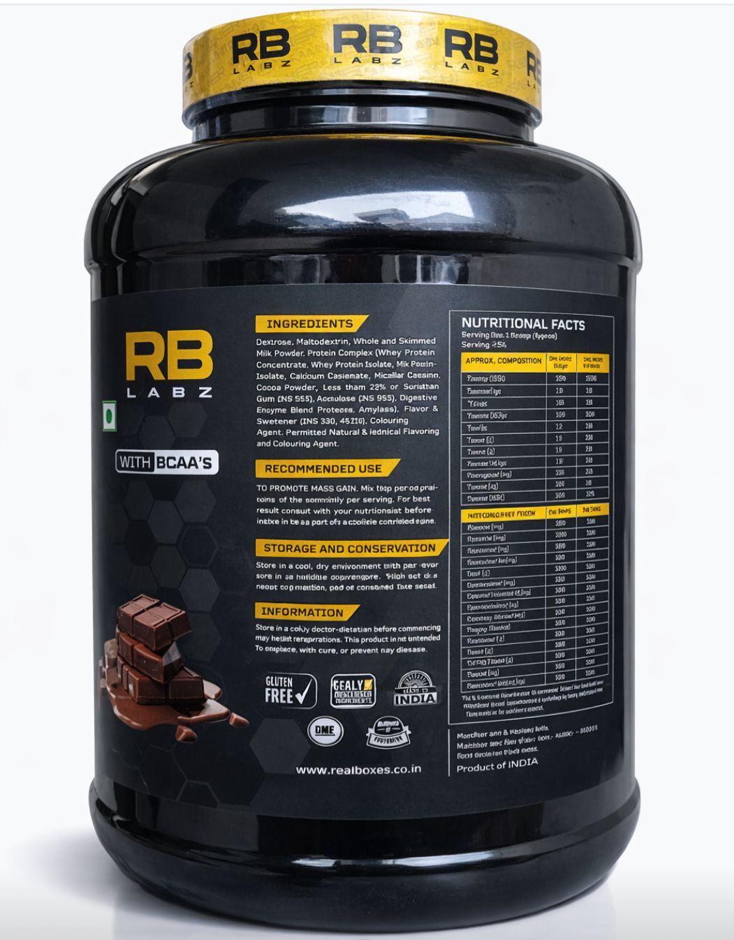RB Labz Extreme Mass Gainer 2.7 kg (6lbs)