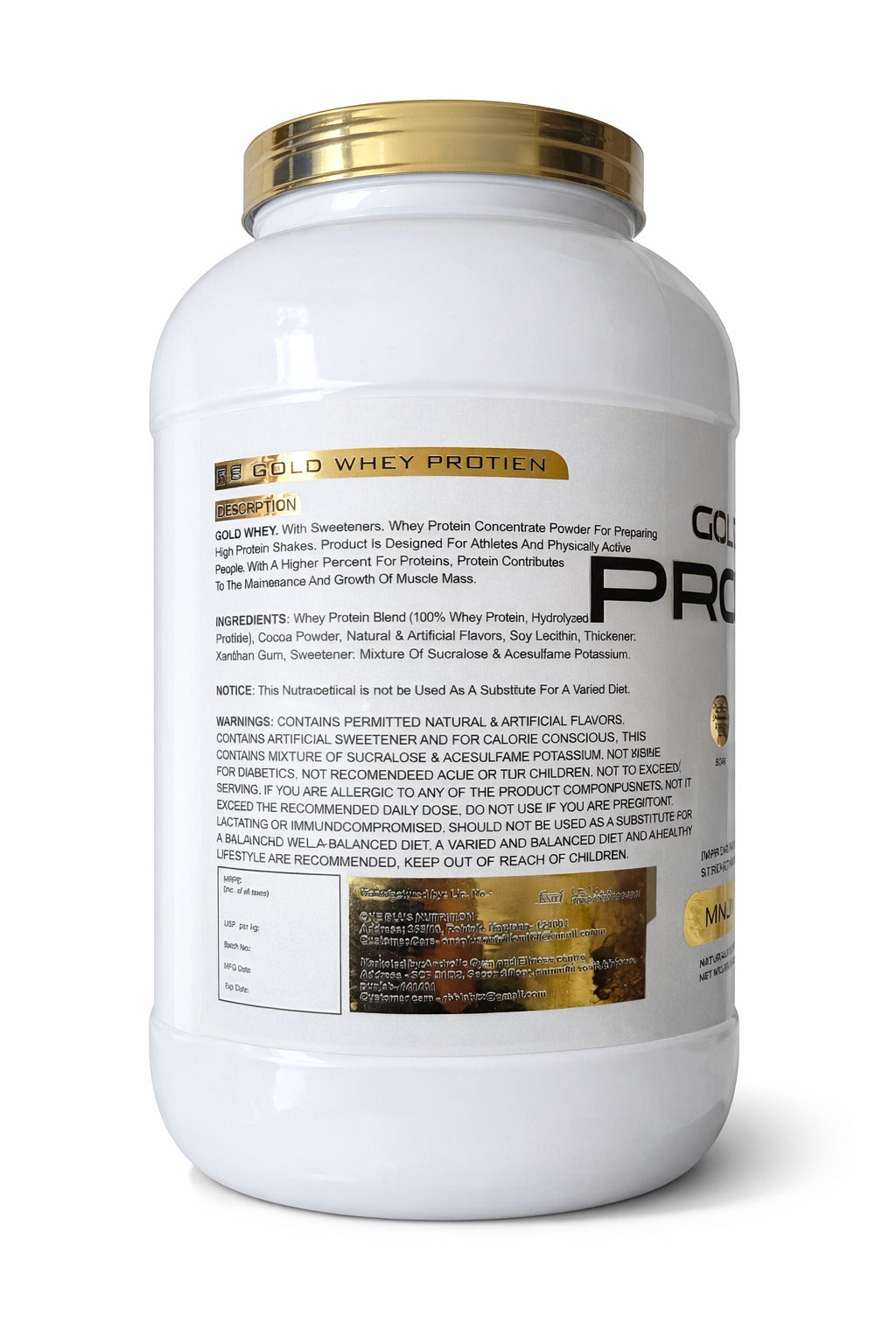 RB Labz Gold Whey Protein 2 kg (4.4lbs)