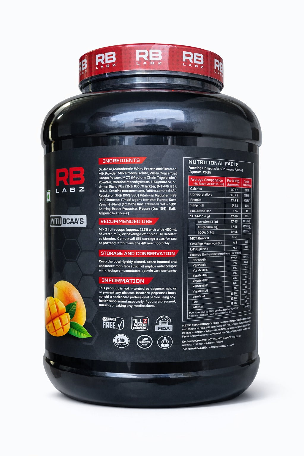 RB Labz Anabolic Mass Gainer 2.7 kg (6lbs)