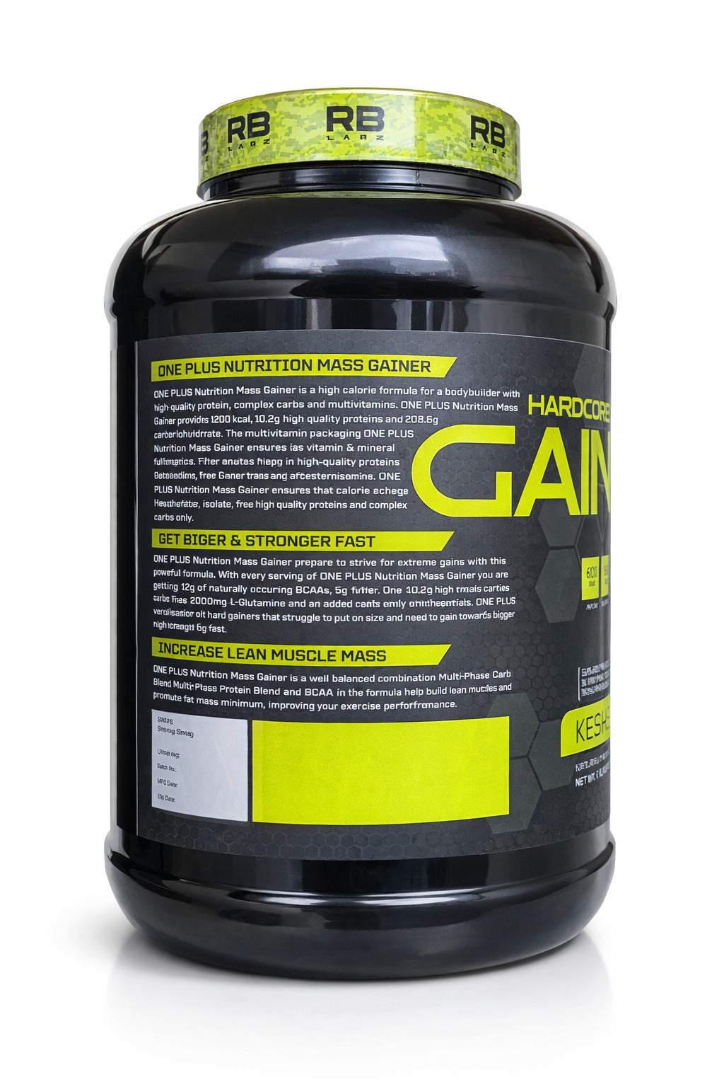 RB Labz Hardcore Mass Gainer 2.7 kg (6lbs)