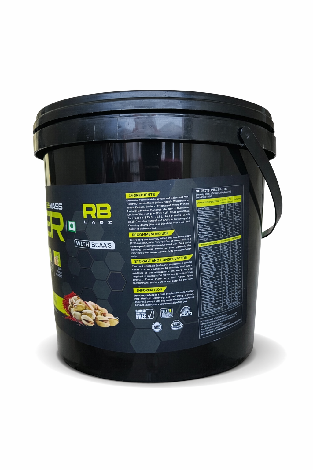 RB Labz Hardcore Mass Gainer 5 kg (11.02lbs)