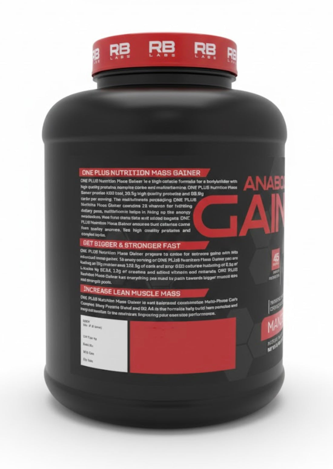 RB Labz Anabolic Mass Gainer 2.7 kg (6lbs)