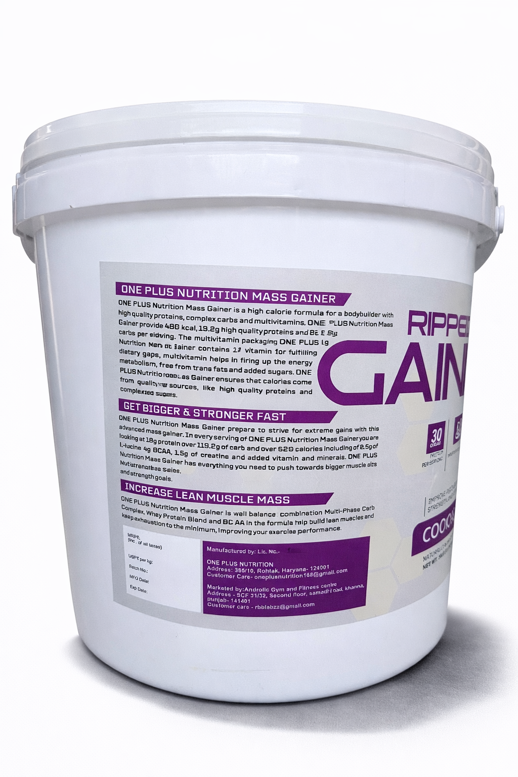 RB Labz Ripped Mass Gainer 5 kg (11.02lbs)